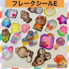 E ラブブ　labubu ボンボンドロップ　シール　フレーク　ぷくぷく　立体