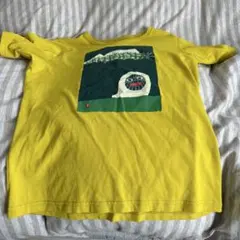 mont-bell イエロー Tシャツ 動物イラスト
