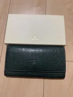 美品】非売品 ROLEX 財布 ベージュ ラウンドジップ - メルカリ