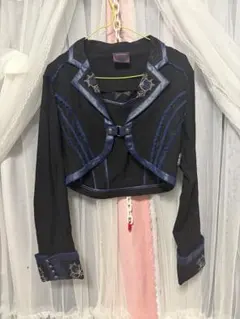 ［OZZON Japan］メンズ・レディース着用可能　 黒と青のジャケットのサムネイル