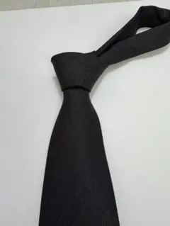 HERMES-PARIS ブラック ネクタイ