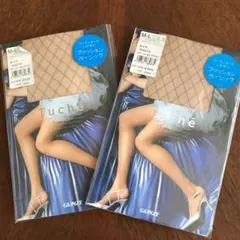 まりもこちゃん様専用 GUNZE ダイヤ柄ストッキング2足