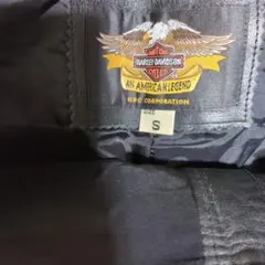 高級感あり肉厚Harley-Davidson レザーパンツ ブラック Sサイズのサムネイル