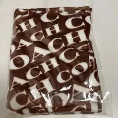 COACH ブランケット 毛布 ロゴ入り ブラウン　新品未使用
