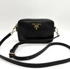 7 美品 PRADA プラダ サフィアーノ ミニショルダー カメラ バック