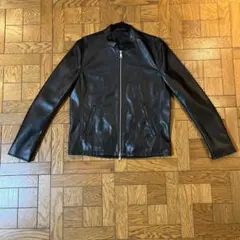 tk. TAKEO KIKUCHI ブラックレザージャケット　サイズ/M