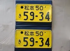 ナンバープレート 記念所蔵 抹消登録 穴あけ済 名古屋58A て 707