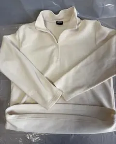 UNIQLO ユニクロ フリース ハーフジップ プルオーバー ホワイト