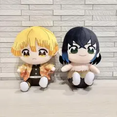 【新品タグ付き】鬼滅の刃 ぬいぷりけおすわりBIG 我妻善逸 嘴平伊之助 セット