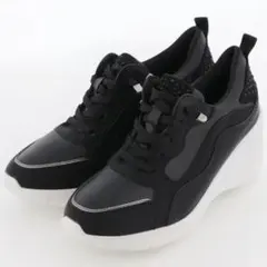 厚底　インソール ブラック スニーカー