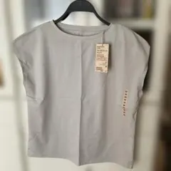 無印良品 フレンチスリーブTシャツ ライトグレー Mのサムネイル