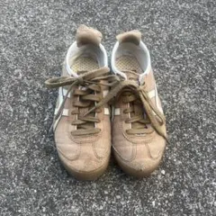 Onitsuka Tiger ベージュ スニーカー