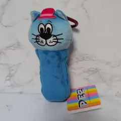 PEZ カラビナ付き ぬいぐるみポーチ ブルー
