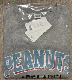 新品タグ付 PEANUTS Tシャツ スヌーピー グレー Lサイズ