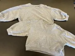 【90cm】グレービッグトップス2枚セット
