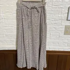 （MAJESTIC LEGON） 花柄フレアスカート リボン付き