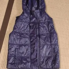 ユニクロ◆ダウンベスト◆パープル