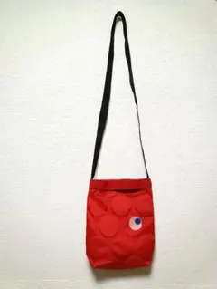 ハンドメイド　万博カラー　サコッシュ　ミニショルダー軽いナイロンドット　目玉付