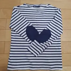 【セントジェームス】エルボーパッチ　ボーダーカットソー