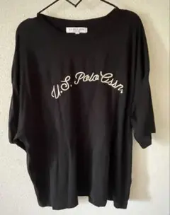 U.S. POLO ASSN. 半袖 Tシャツ ブラック 3Lロゴ刺繍　未使用品のサムネイル