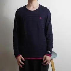 ck Calvin Klein ウールニットセーター Vネック 黒/HW18