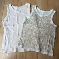 プティマイン 綿100% タンクトップ　2枚セット