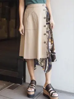 ワンコインSALE★ 【MURUA／ムルーア】アシンメトリー スカートのサムネイル
