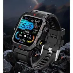 【新品未使用】大画面スマートウォッチ LAXASFIT Q11 BK