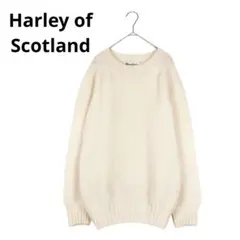 Harley of Scotland ウール100% ニット 長袖 アイボリー