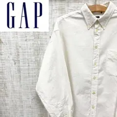2506F19《OLD GAP》ギャップ　コットン長袖シャツ　オックスフォード