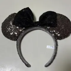 ディズニーカチューシャ スパンコール　ブラウンぽい　ミニー