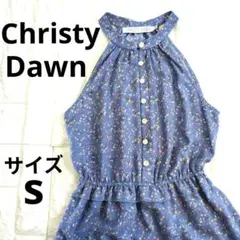 CHRISTY DAWN ホルターネック ロングワンピース　マキシ丈　花柄 　Sのサムネイル