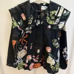 WOLF & RITA 花柄フリルブラウス 8歳用