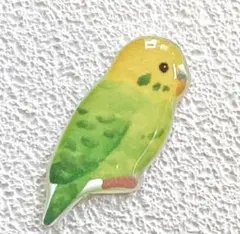 小桜インコ コザクラインコ インコ ピンバッジ 鳥 ブローチ チャーム