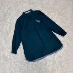 【NORTHERN TRUCK】長袖シャツ 緑 コットン 無地 レディース Fのサムネイル