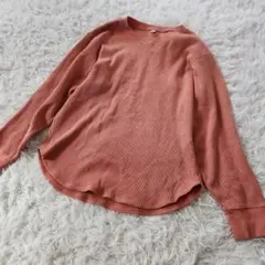 UNIQLO ユニクロ ロンT L ロング Tシャツ 長袖 ワッフル