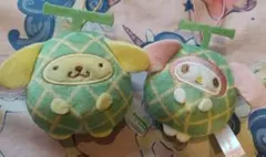 新作〜サンリオフルーツ　きぐるみマスコット　ポムポムプリン 　マイメロディ
