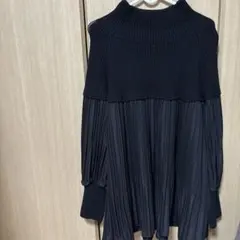 ネイビー オフショルダー ニットトップス【断捨離中】Remi専用