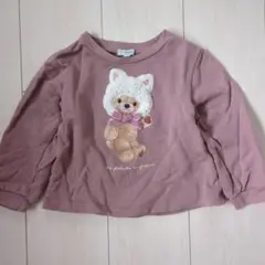 anyfam エニィファム くま アニマルトレーナー ピンク 100