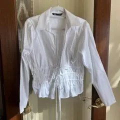 ZARA ザラ　ブラウス　シャーリング