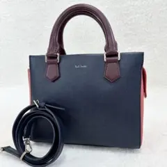 美品✨ポールスミス ショルダーバッグ カラーブロック 2WAY レディース