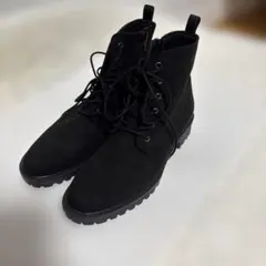 レースアップブーツ　XL　編み上げスエード　ショートブーツ