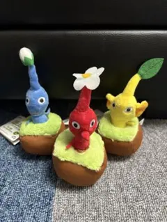 ピクミン 引っこ抜き ぬいぐるみマスコット 全3種セット 新品