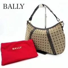 超美品　BALLY モノグラム キャンバス　ワンショルダーバッグ　ベージュ