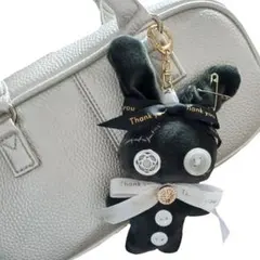 【ハンドメイド】ぬいぐるみ サブカル 白黒 Y2K 地雷系 量産系 キーホルダー