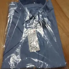 UNIQLO ドライノンアイロンジャージーシャツ ブルー 半袖ワイシャツ M