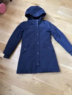 GAP KIDS 女の子　ネイビー フード付き中綿コート