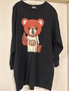 HYSTERIC GLAMOUR クマプリント長袖Tシャツ