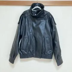 【新品・未使用】　ZARA フェイクレザージャケット ブラック　Sサイズのサムネイル