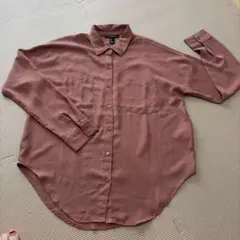 FOREVER 21 長袖シャツ ブラウス くすみピンク レディース
